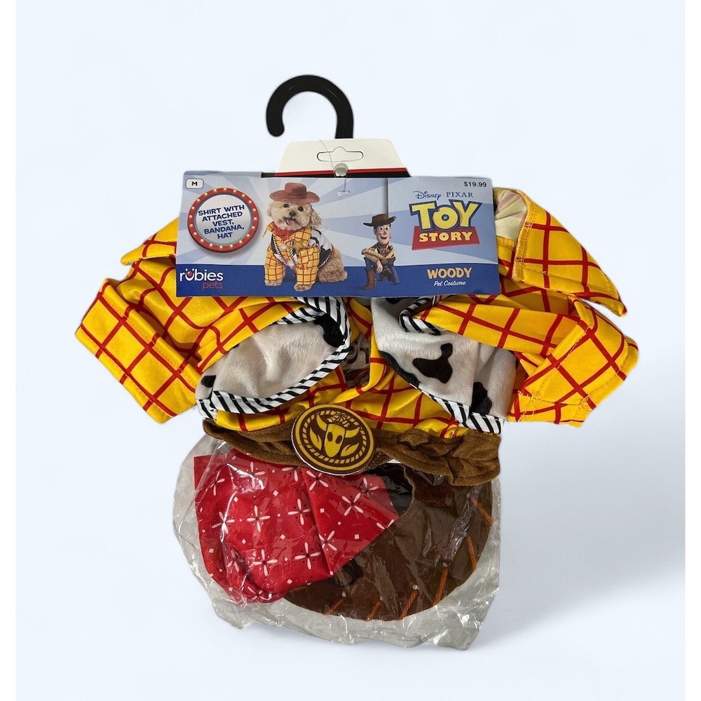 Toy Story Woody Pet Dog Costume Medium New!!